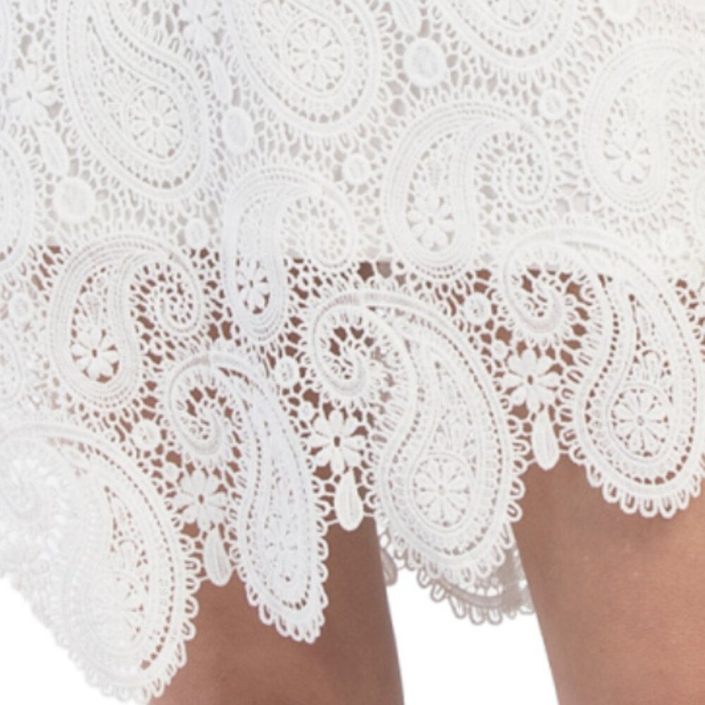 ADRIANNA PAPELL Lace Mini Sheath Dress - Picture 5 of 5
